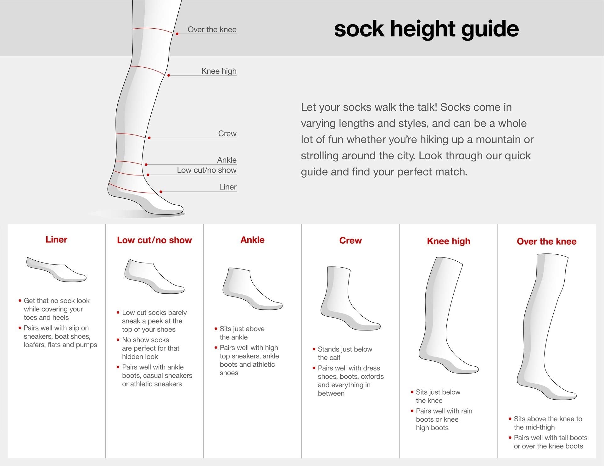 Sock It Up Merino Micro Crew ribbed cuff ensures secure fit