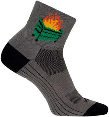 SockGuy 2020 road cycling sock in grey designed for performance