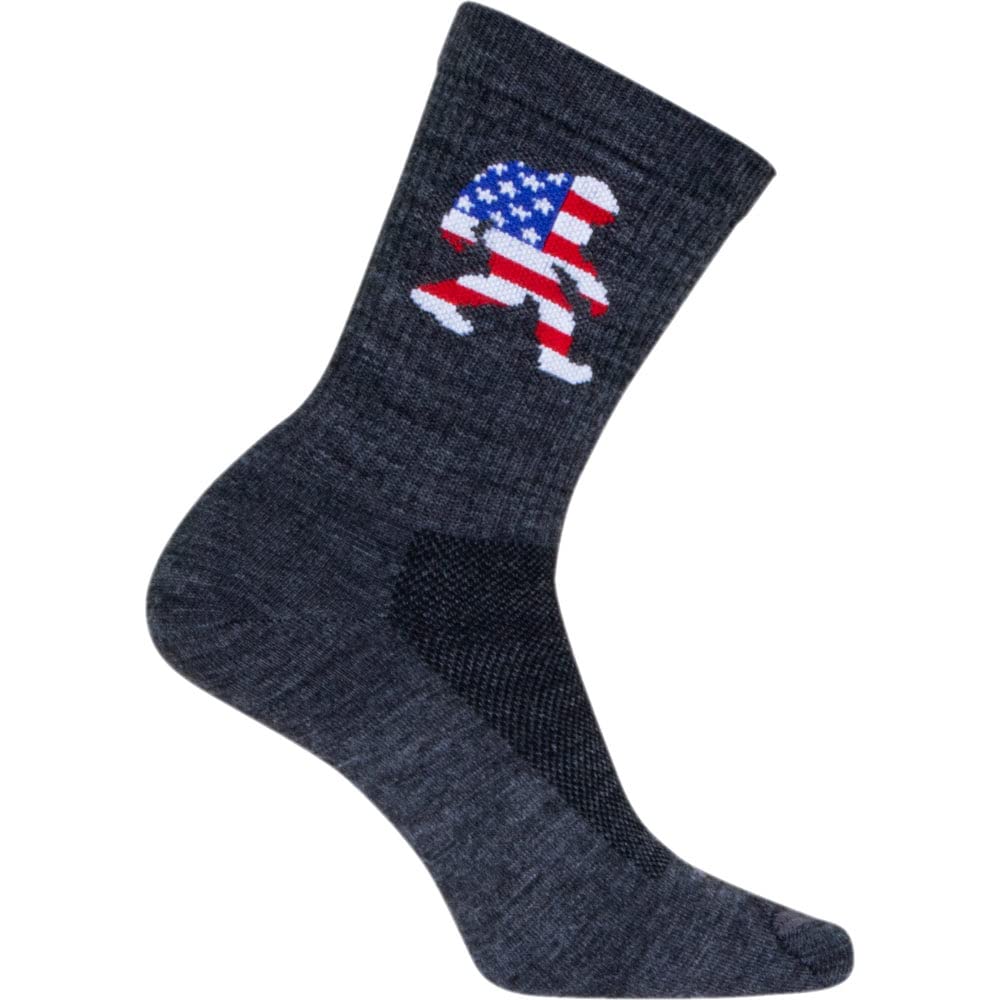 SockGuy Big Foot Wool Socks moisture-wicking fibers keep feet dry.