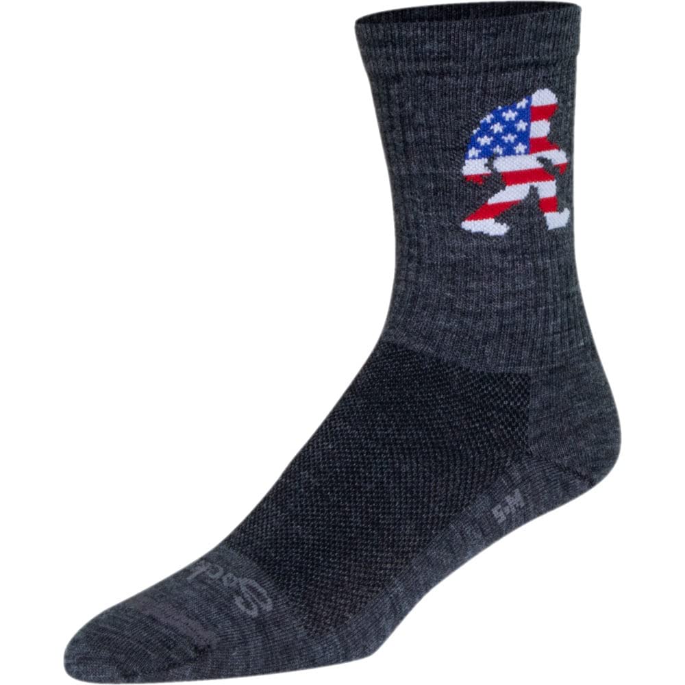 SockGuy Big Foot Wool Socks turbo-wool close-up highlighting durability.