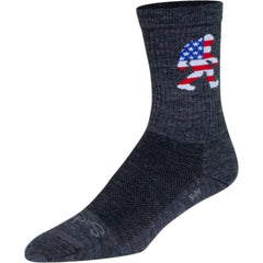 SockGuy Big Foot Wool Socks turbo-wool close-up highlighting durability.