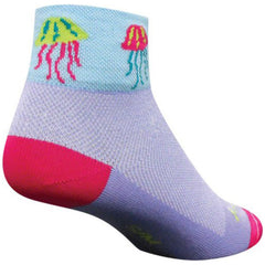 SockGuy Jellyfish 2-inch cuff socks with stretch-to-fit design for all-day comfort.