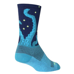 SockGuy Kraken men's crew sock with 6-inch cuff for all-day comfort and versatile wear.