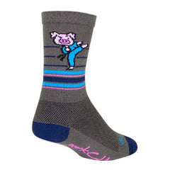 SockGuy Porkchop sock in one color L/XL offers all-day comfort for casual wear.