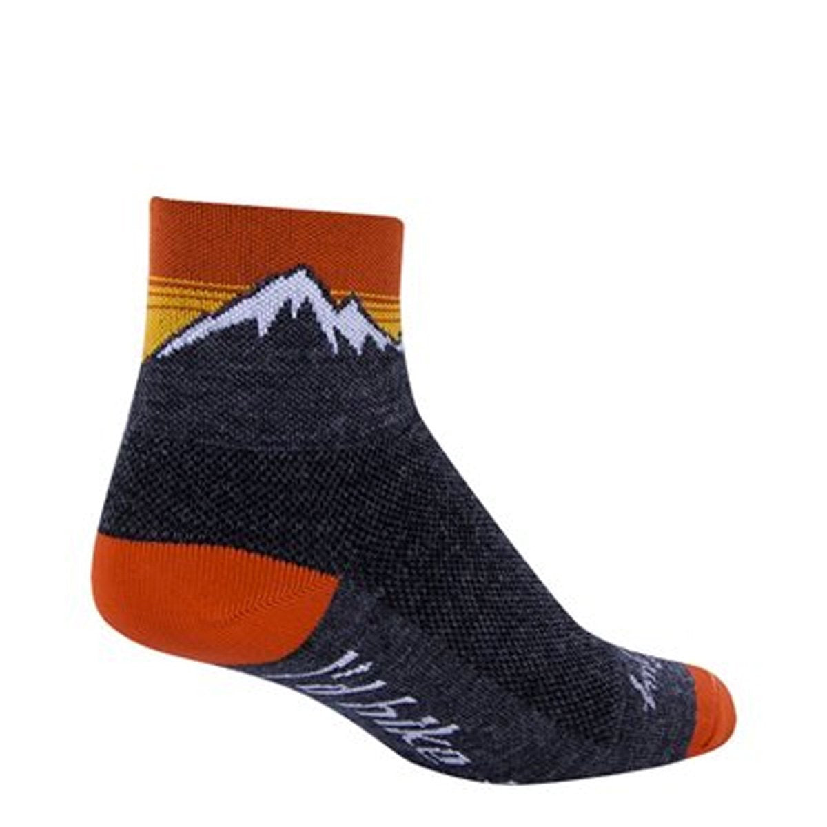 SockGuy Wool Hiker Sock in black with a 3-inch cuff, moisture-wicking and durable for cool weather