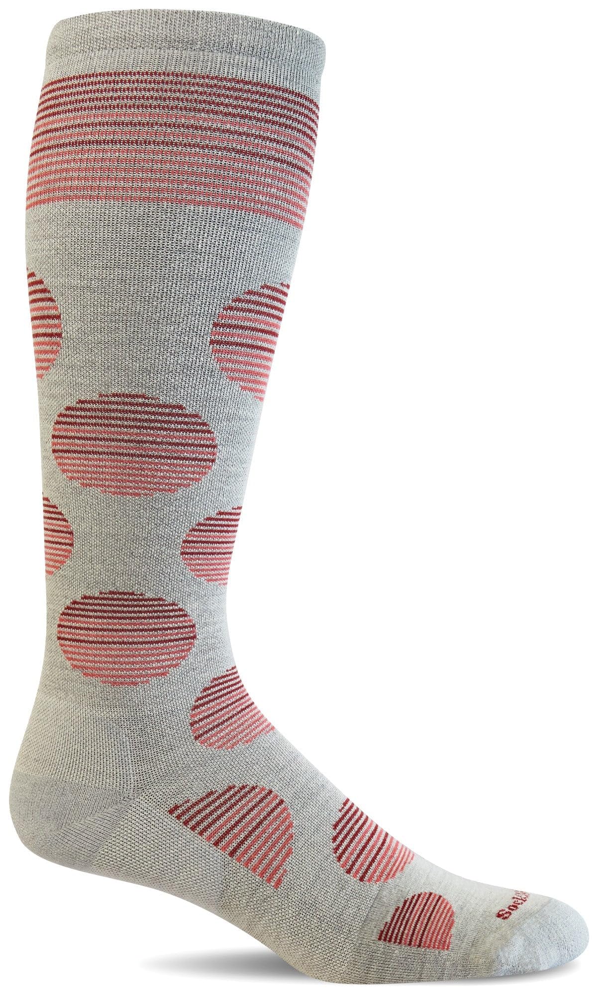 Sockwell Women Featherweight Dot socks in Natural Bamboo blend; breathable all-day comfort.