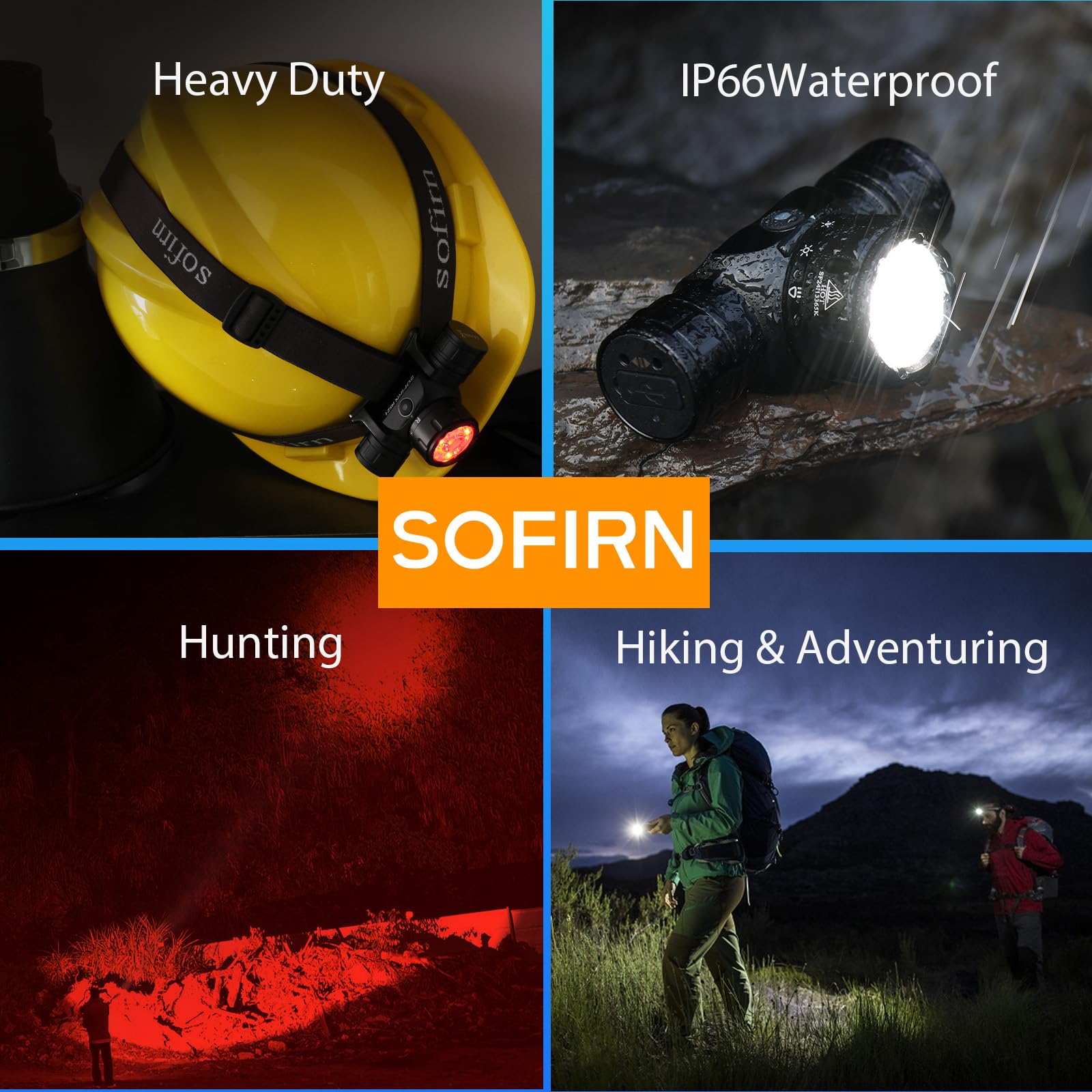 Sofirn HS21 in use for camping delivers hands-free lighting
