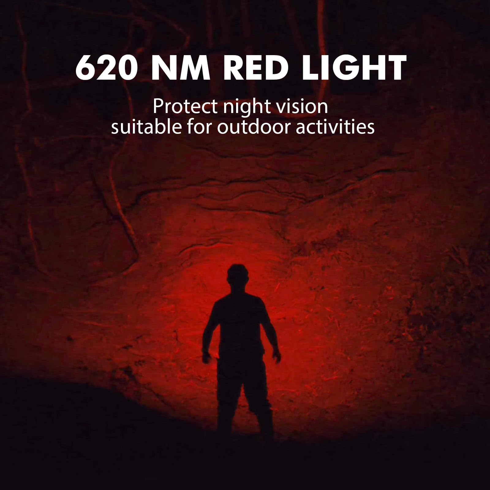 Sofirn HS21 red light preserves peripheral vision in low light