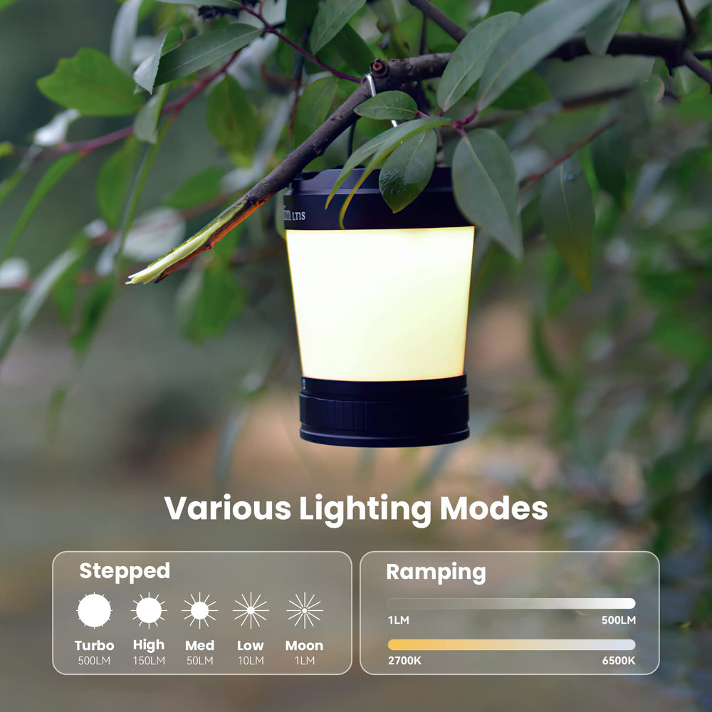 Sofirn LT1S delivers up to 500 hours of brightness on a full charge.