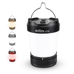 Sofirn LT1S lantern dimmable warm-cool light for versatile camping use.
