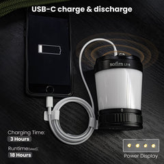 Sofirn LT1S includes USB-C charging for phones and devices.