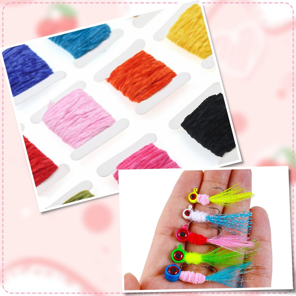 SOFPLATE crappie jig streamers materials for custom lures