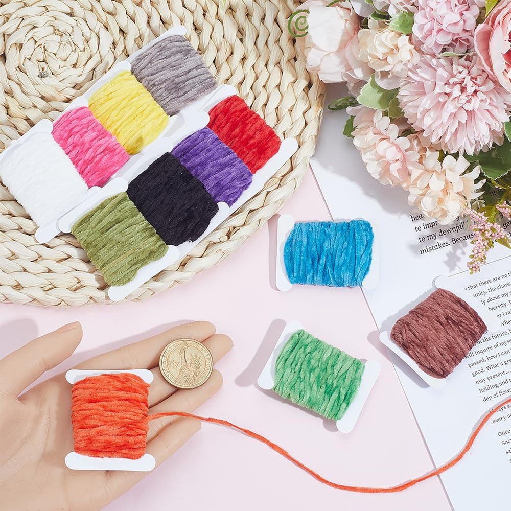SOFPLATE polyester chenille yarn rolls for lightweight jig creation