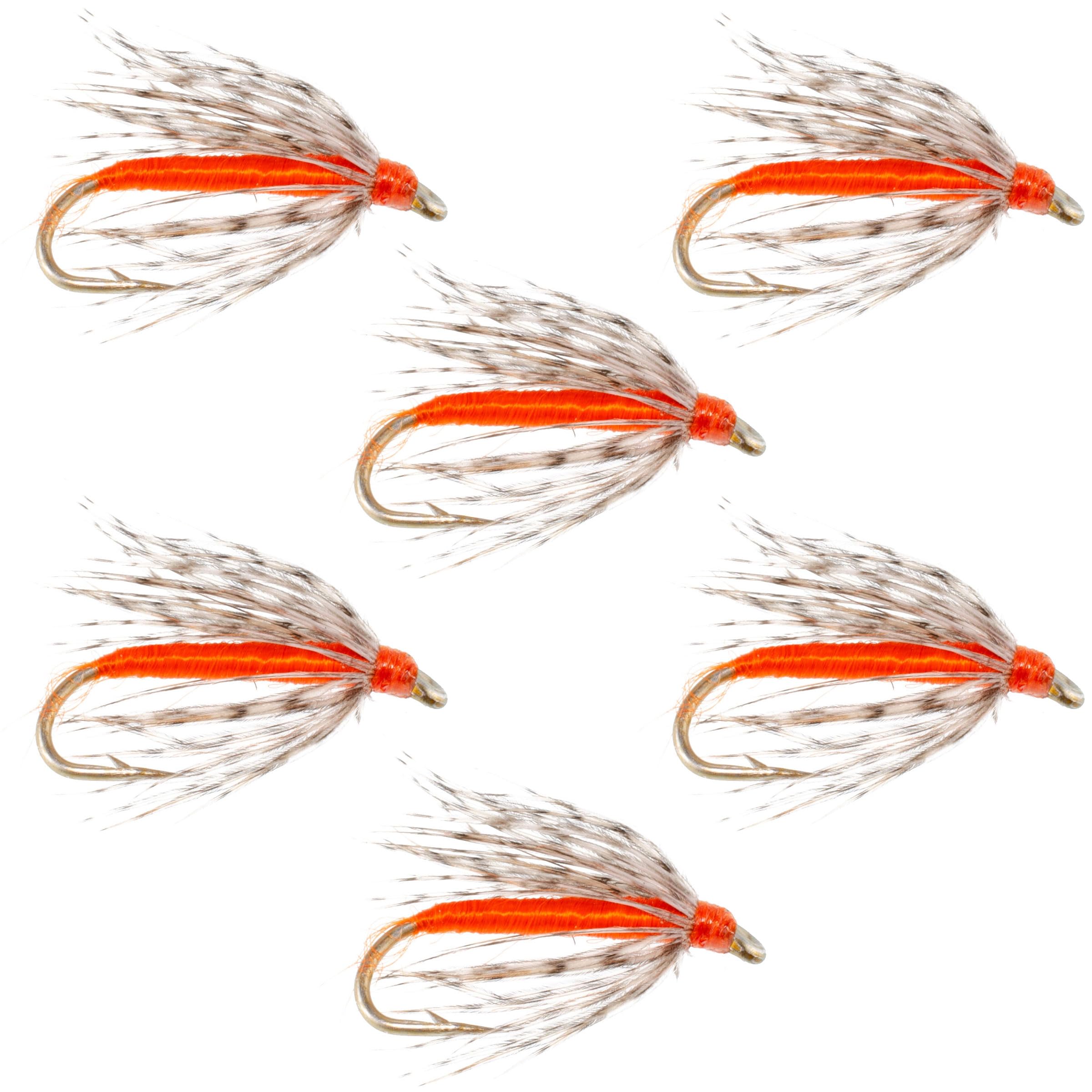 Soft Hackle Partridge and Orange fly pattern on a fishing hook, trout nymph