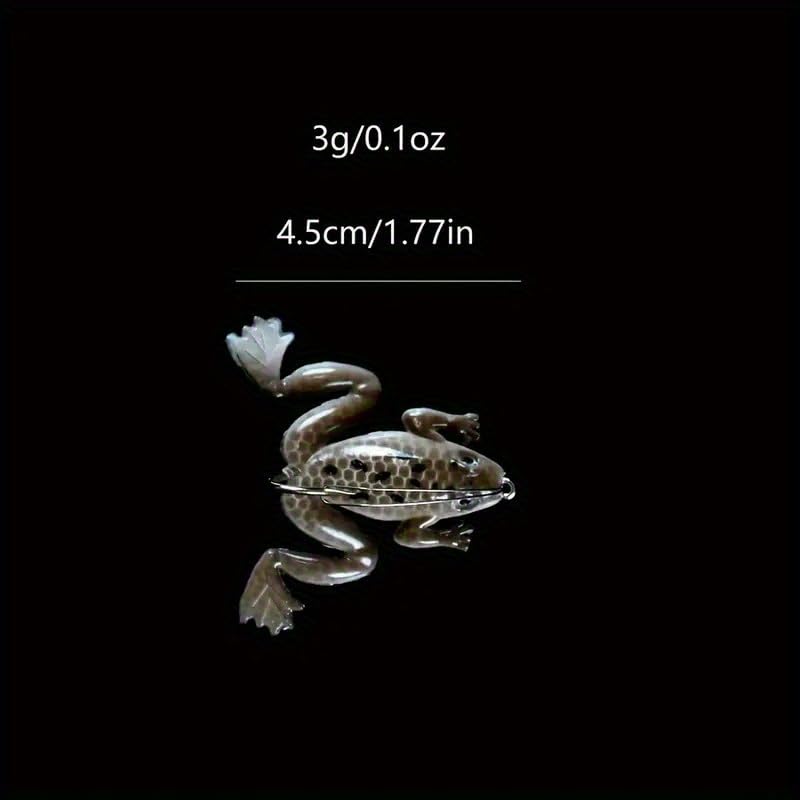 Five soft lures packaged together