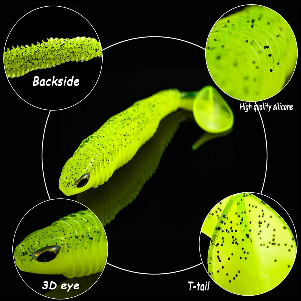 Ultra realistic 3D eyes on soft plastic bass lure