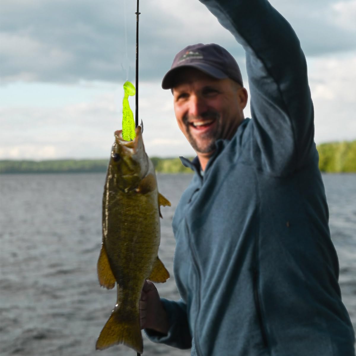 Soft plastic lures for bass, perch and rockfish in freshwater