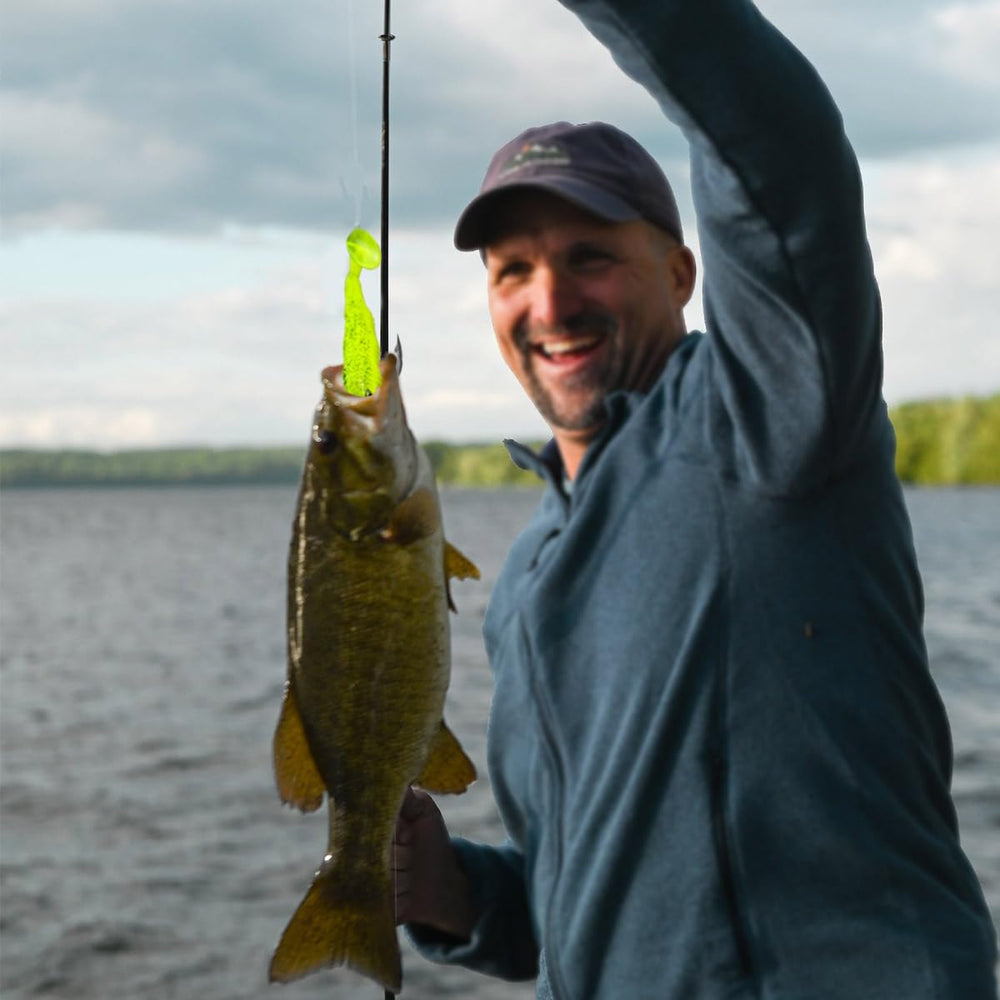 Soft plastic lures for bass, perch and rockfish in freshwater