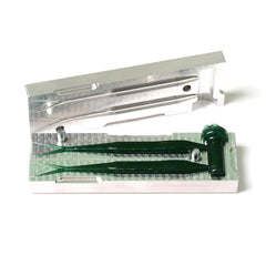 CNC-machined aluminum lure mold construction