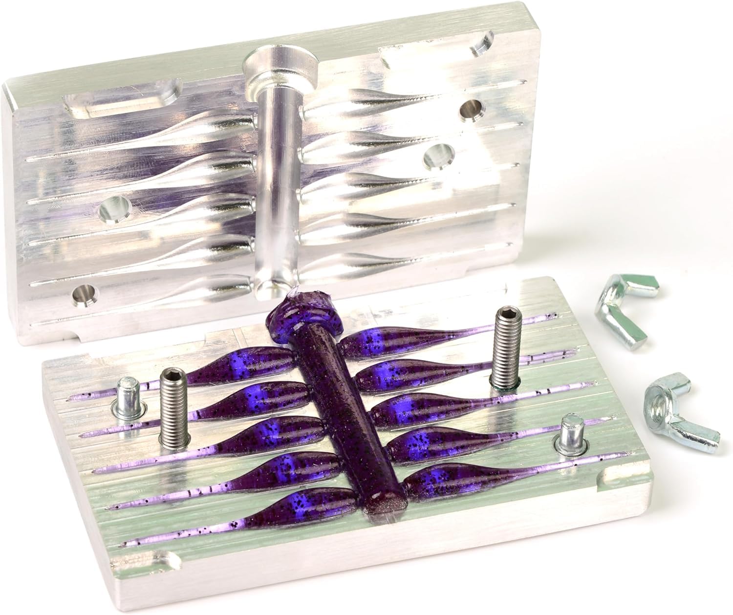Crappie 2'' soft plastic mold – aluminium 7075T with 10 cavities