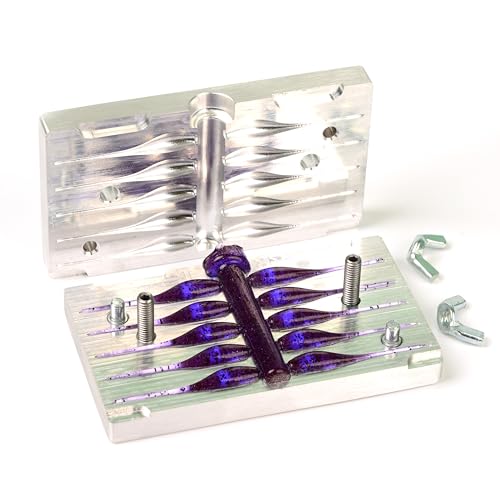 Close-up of air vents on aluminum mold
