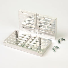 5/8" standard injection size label on mold