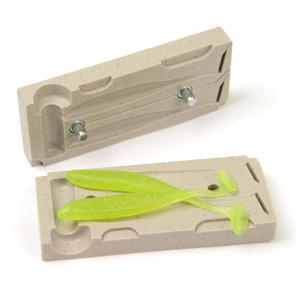 Soft plastic lure mold Easy Shiner 3 inch two cavity