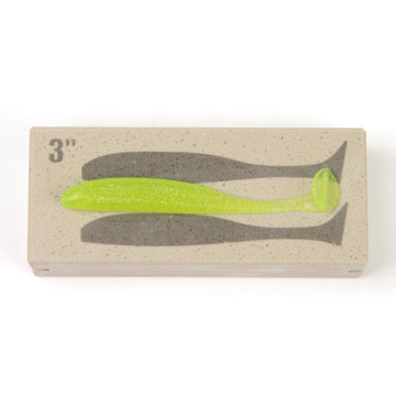 Engineered stone material for durable soft plastic lure molds