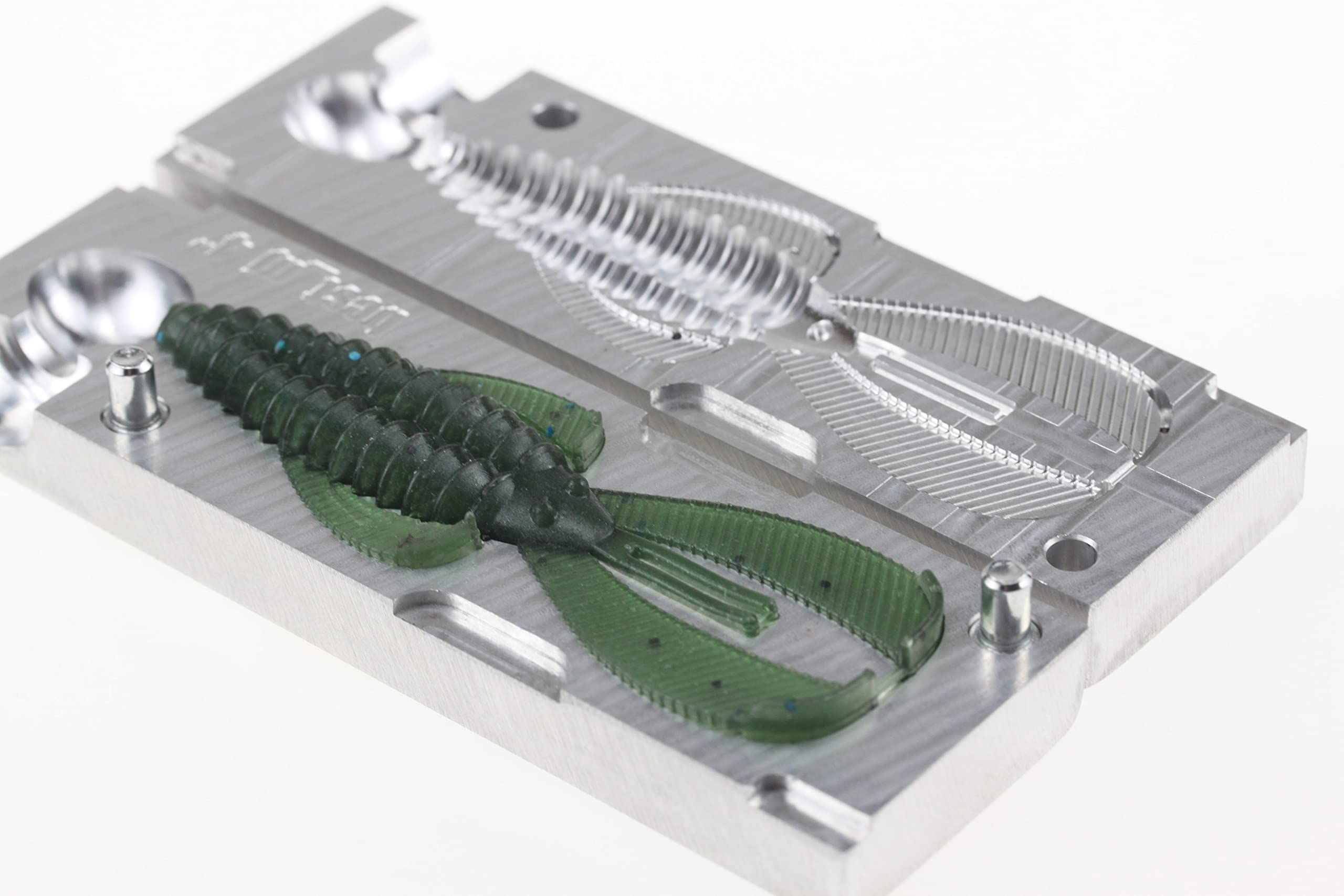 Soft plastic mold C134 aluminium - front view