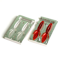 Soft Plastic Molds Smallie Beaver 3.5 inch two-cavity aluminium - front view