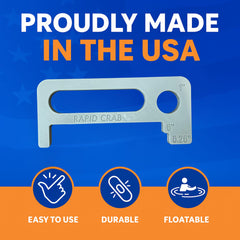 Soft-shell crab measured at 5 inches using regulation gauge