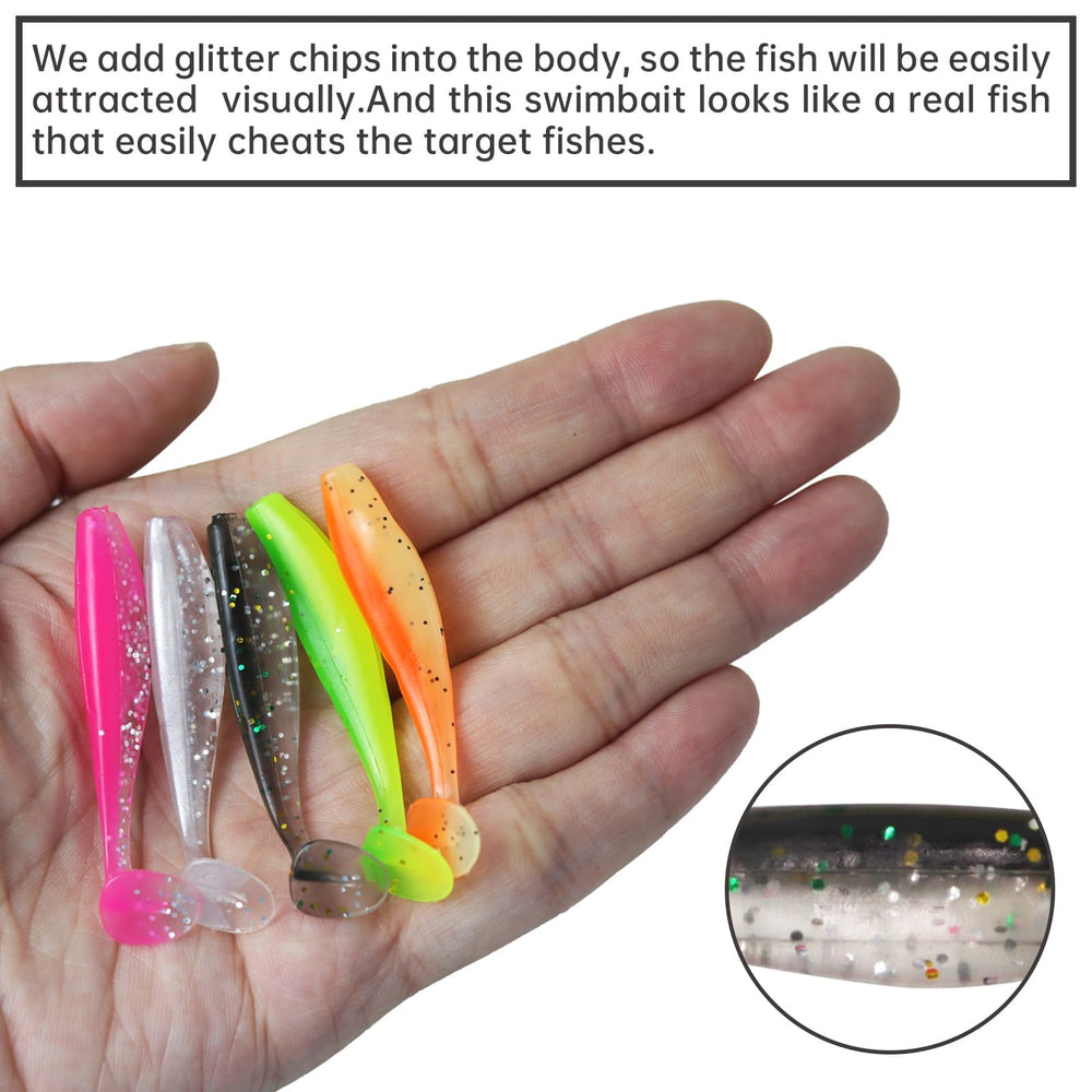 Soft plastic paddle tail swimbaits color 2