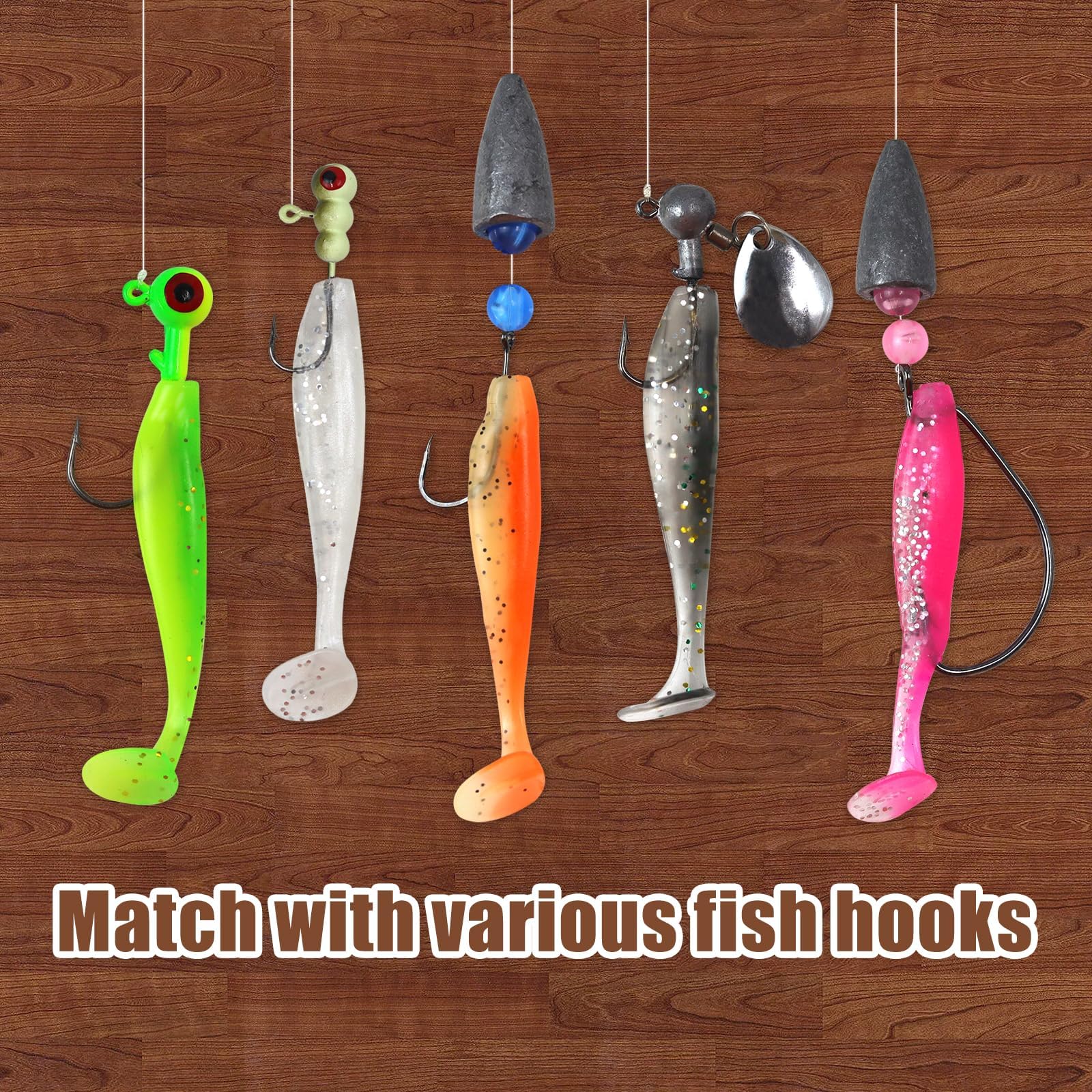Soft plastic paddle tail swimbaits color 4