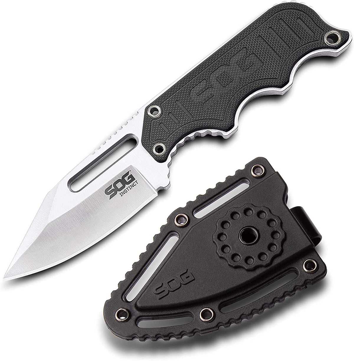 SOG Instinct small fixed blade knife with sheath and clip NB1012-CP