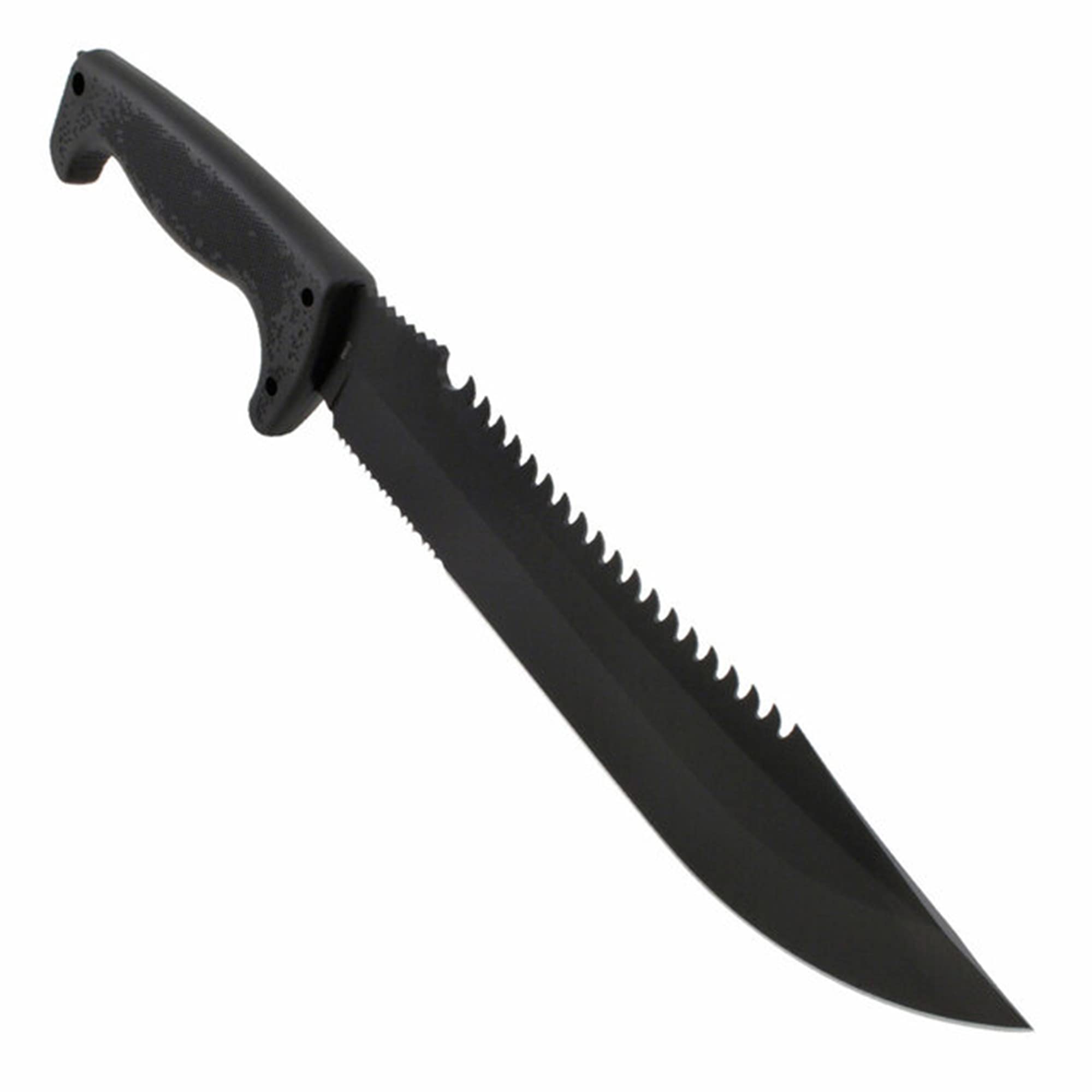 SOG Jungle Primitive 8Cr13MoV steel for durable cutting performance.