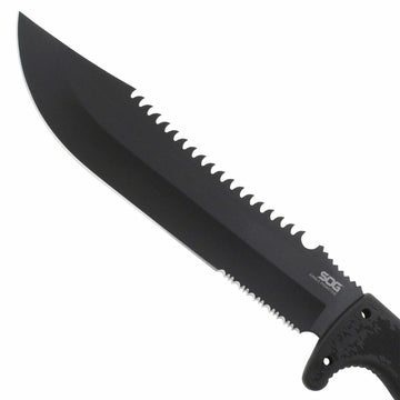 SOG Jungle Primitive in action clearing brush and saplings.