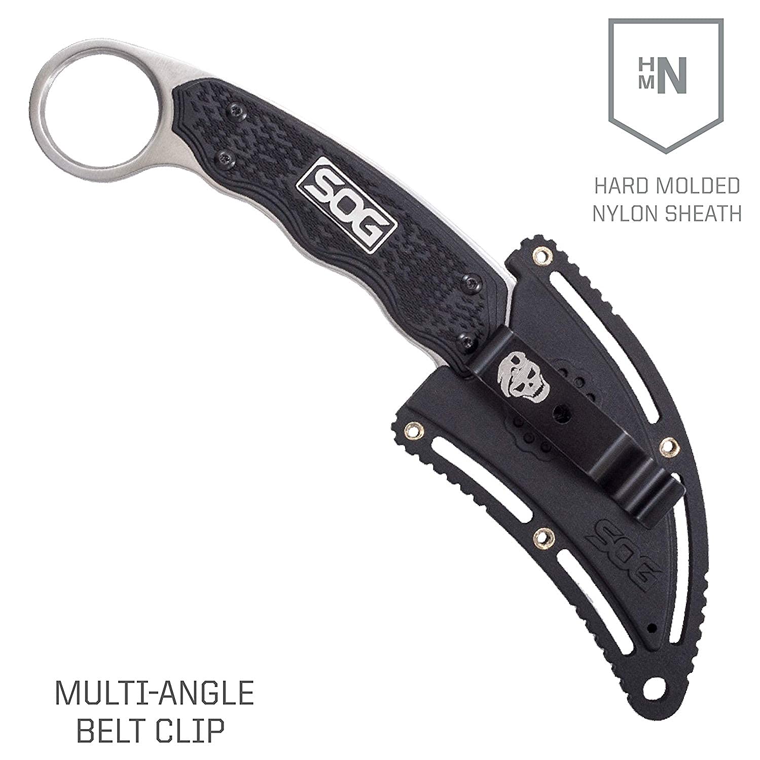 Ergonomic lanyard-compatible handle for forward and reverse grip