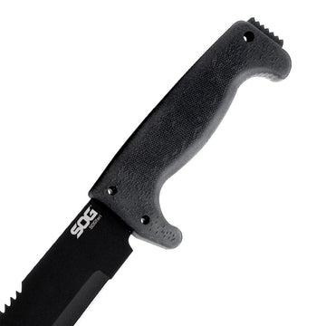 SOGfari 18-inch machete lanyard holes for secure carry.