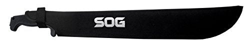 SOGfari 18-inch machete ready for forest use and shelter prep.