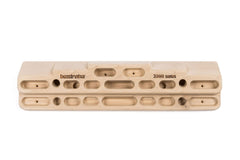 So iLL Beastmaker 2000 hangboard woodgrain, front view showing versatile training holds.