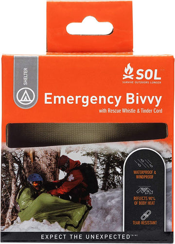 S.O.L. Emergency Bivvy compact-4oz demonstrates ultra-light gear ideal for hikers.