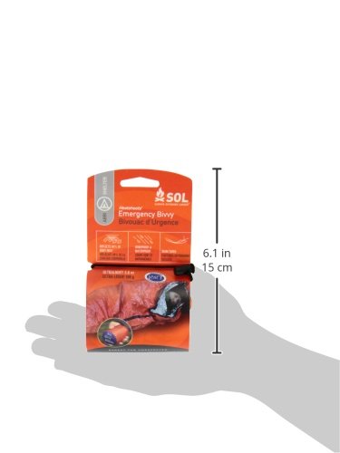 SOL emergency bivvy lightweight design fits car kits or bug-out bags.