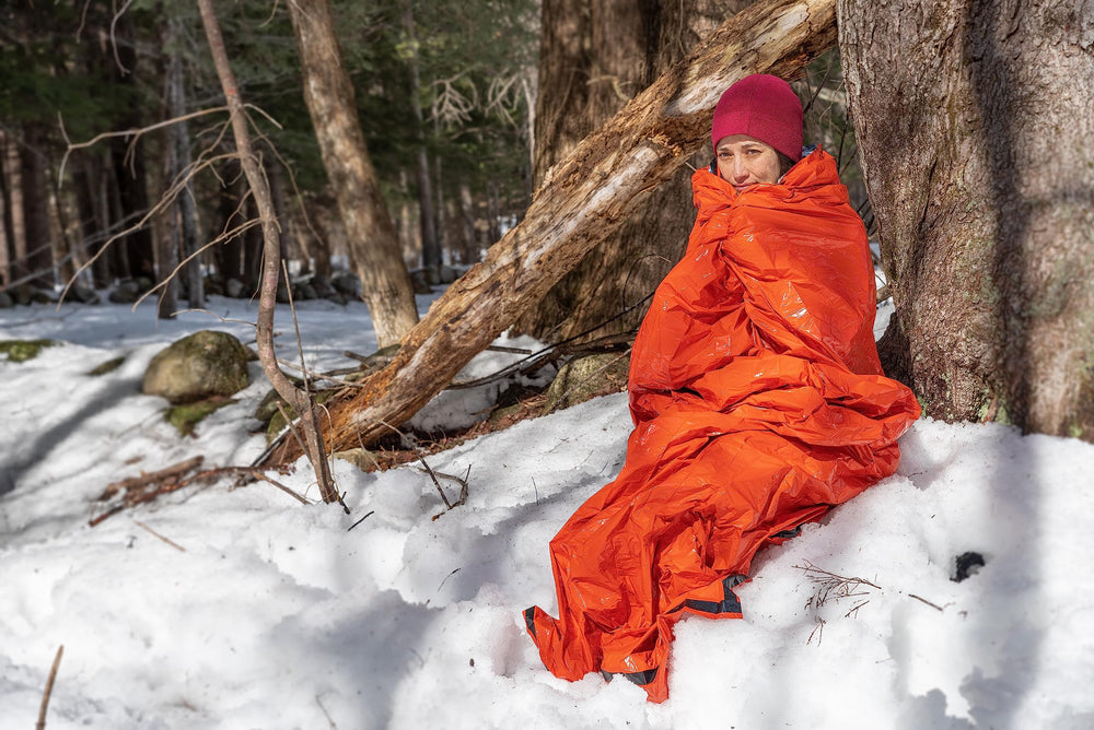 S.O.L. emergency bivvy's quiet fabric stands up to punctures and abrasion.