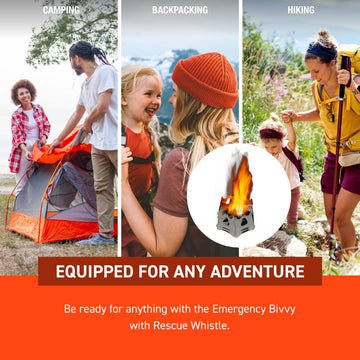 S.O.L. Emergency Bivvy tear-resistant-fabric endures rugged outdoor use.