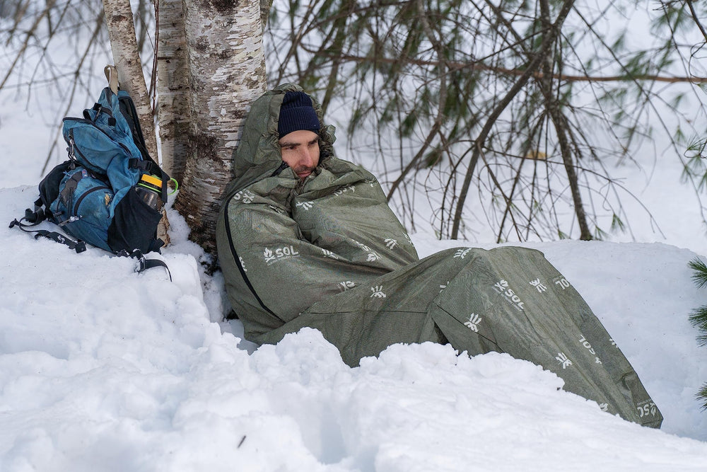 Tear-resistant material of SOL Escape Bivvy demonstrated