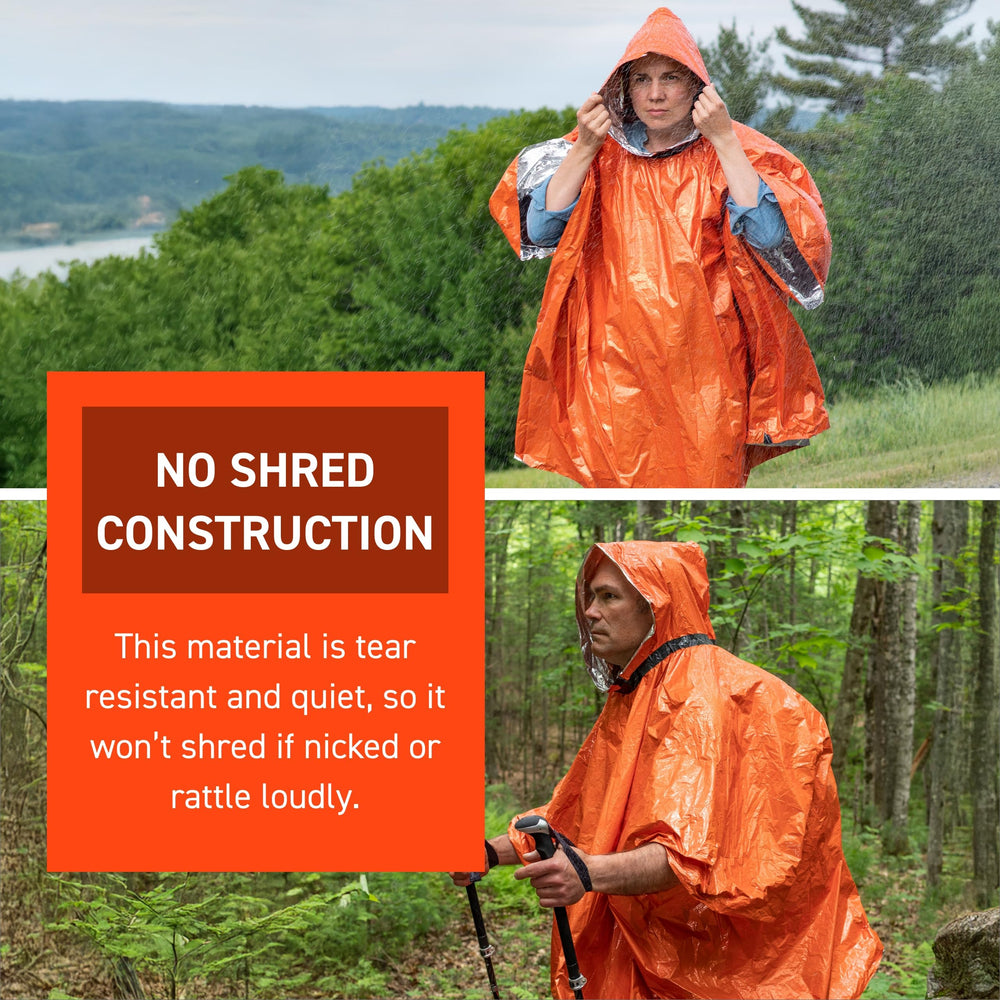 Sol S.O.L. poncho is lightweight and packs easily into a backpack pocket.
