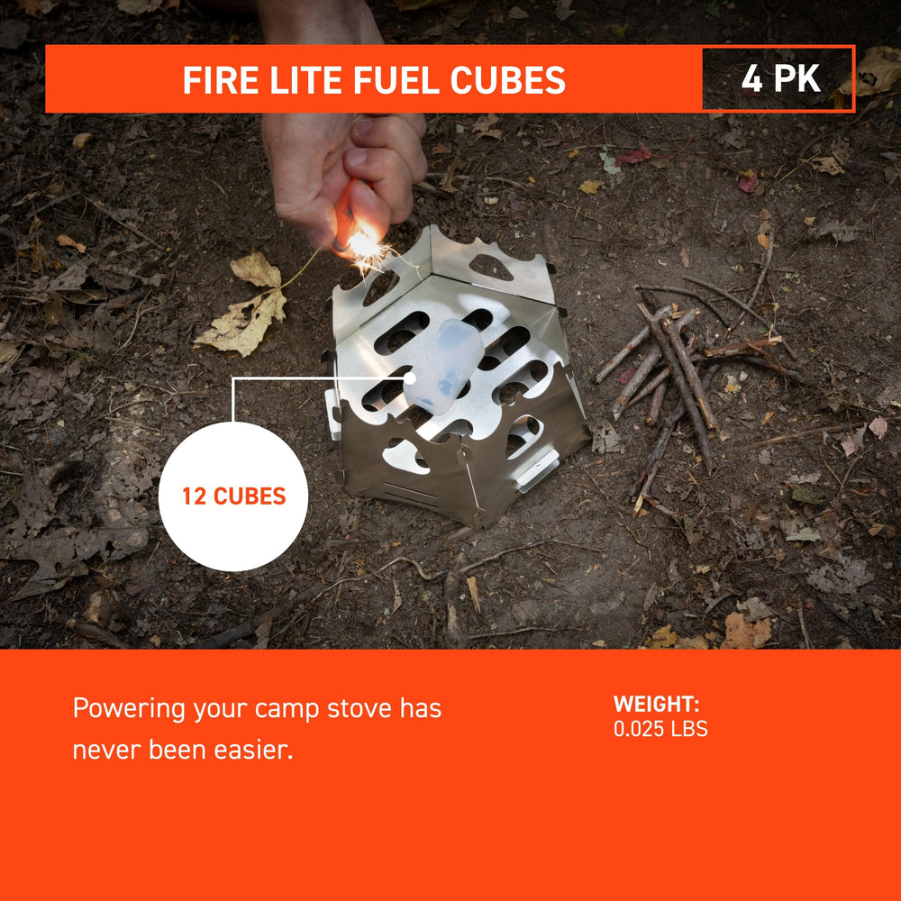 S.O.L. fire cubes in wet-weather ignition show reliable lighting under damp conditions