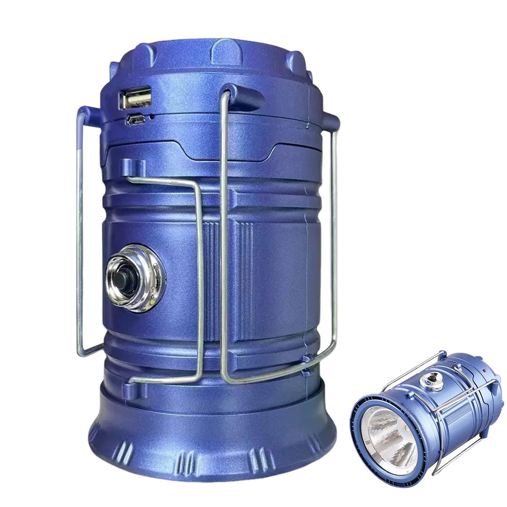 Solar Camping Lantern outdoor night scene highlights rugged, reliable illumination.