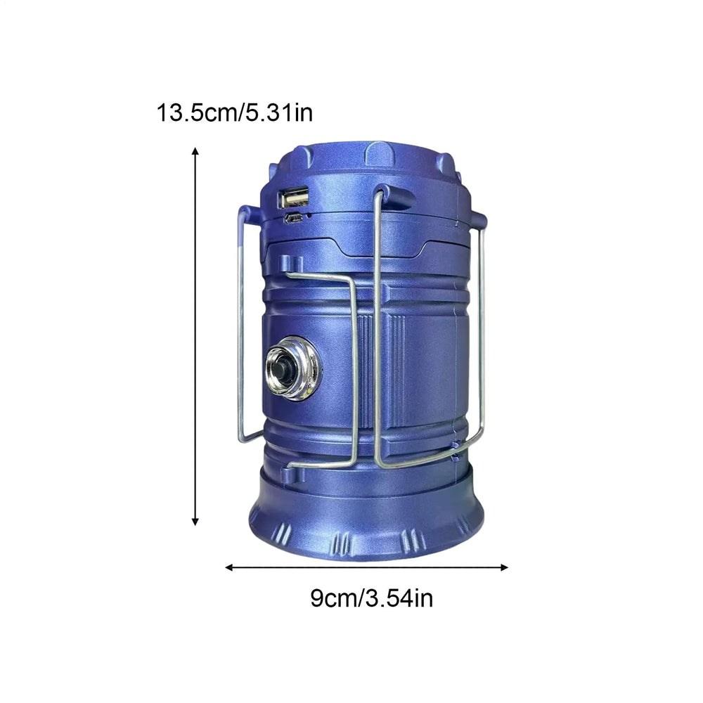 Solar Camping Lantern table use offers versatile indoor and outdoor lighting.