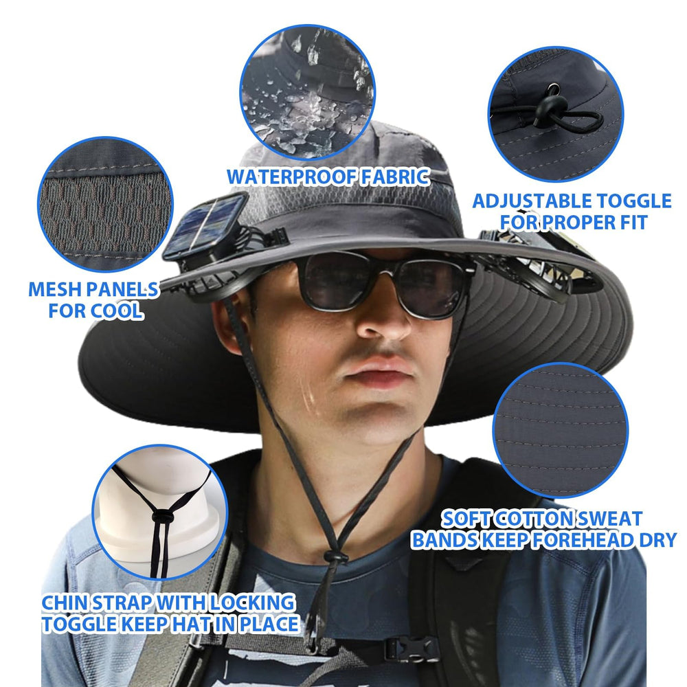 USB charging cables for the Solar Fan Hat